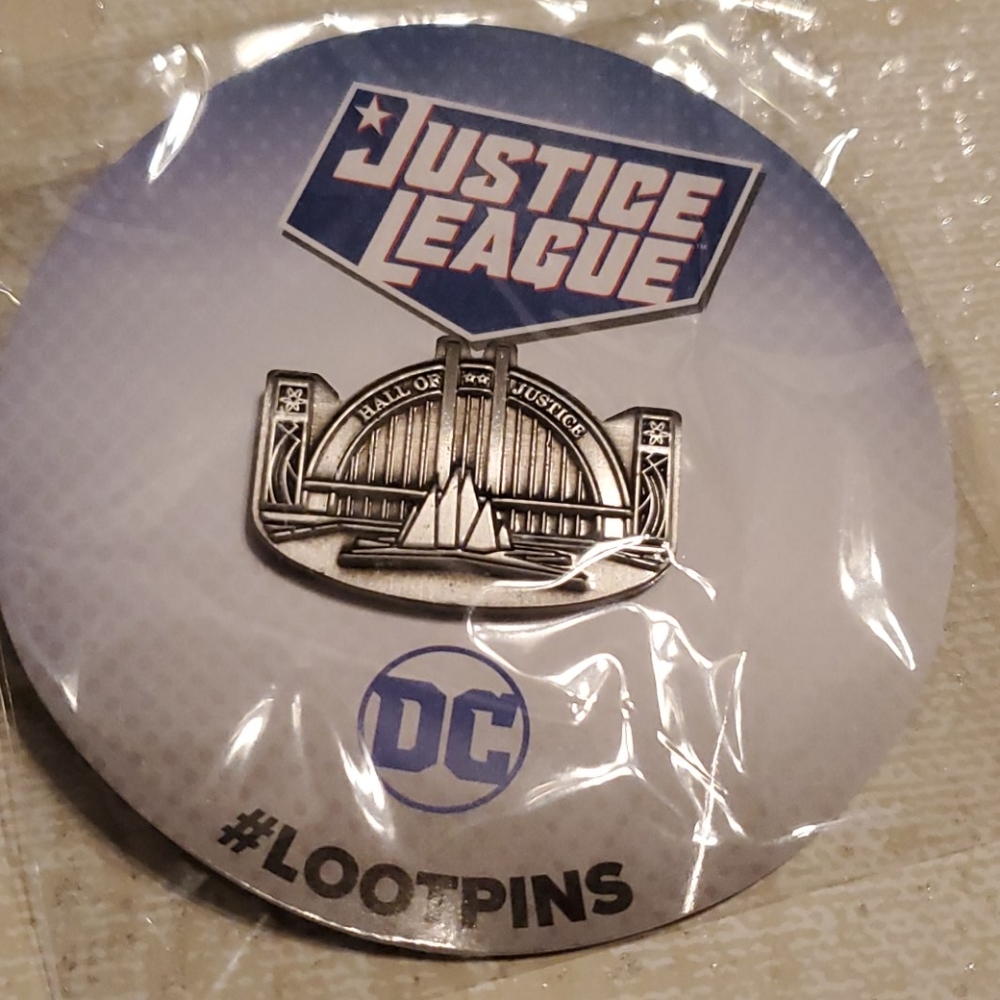 New DC Justice League Hall of Justice pin
